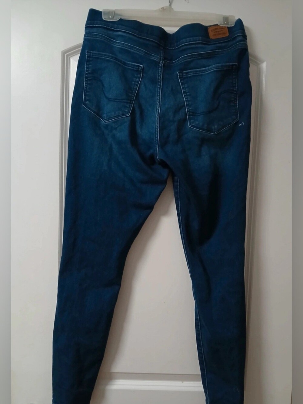 Levi Strauss Dark Blue Pull On Skinny Jeans - Picture 2 of 4